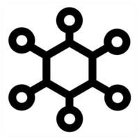 Network and connectivity icon in black color vector