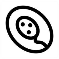 Sperm and reproduction in black color vector