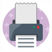 Printer and print icon vector