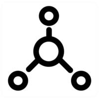 Network and connectivity concept icon in black color vector