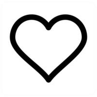 Heart and health in black color vector