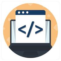 Programming icon concept vector