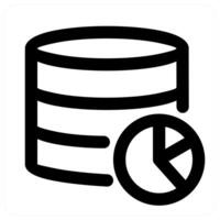 Server Statistics and data icon concept in black color vector