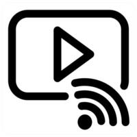 Wifi and connection in black color vector