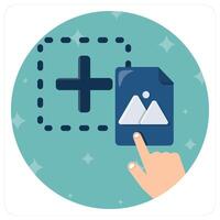 Drag and Drop icon concept vector