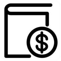 Remove Book and delete icon in black color vector