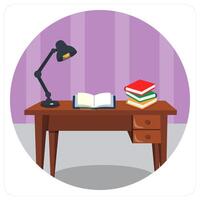 Study Table icon concept vector