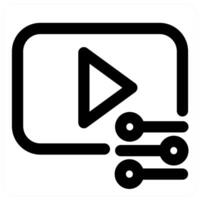 Sound and audio in black color vector