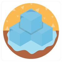 Melting Ice icon concept vector