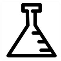 Experiment and science in black color vector