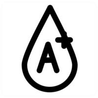 A Positive and blood in black color vector