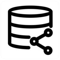 Server Share icon concept in black color vector