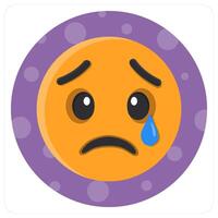 Sad Emoji icon concept vector