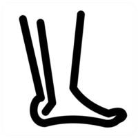 Leg and joint in black color vector