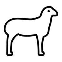 Sheep Icon Line Icon Design vector