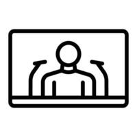 Lectures Line icon Design vector