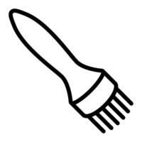 Meat Tenderizer Line Icon Design vector