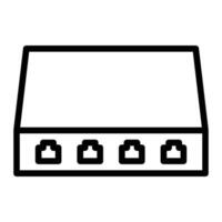 Switch Line Icon Design vector