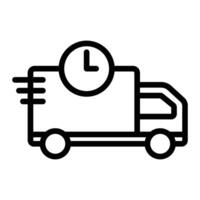 Express Delivery Line Icon Design vector