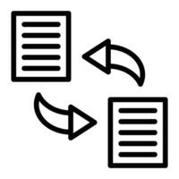 Data Transfer Line Icon Design vector