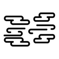Fog Line Icon Design vector