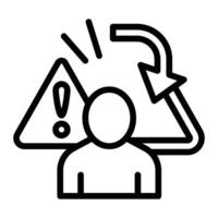 Incident Response Line Icon Design vector