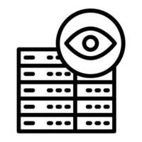 Audit Log Line Icon Design vector