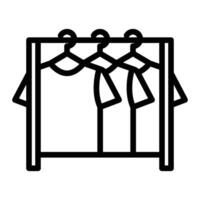 Clothesline Line Icon Design vector