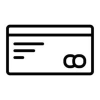 Atm Card Line Icon Design vector