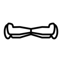 Hoverboard Line Icon Design vector