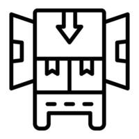 Loading Line Icon Design vector