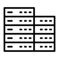 Data Center Line Icon Design vector
