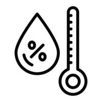 Humidity Line Icon Design vector