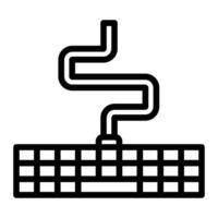 Keyboard Line Icon Design vector