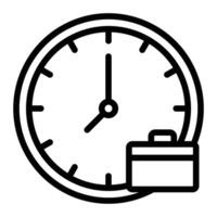 Office Time Line Icon Design vector