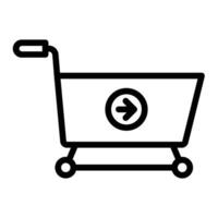 Checkout Process Line Icon Design vector