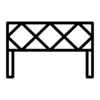 Footboard Line Icon Design vector