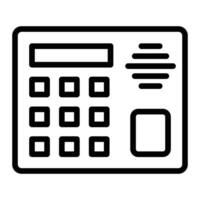 Access Control Line Icon Design vector