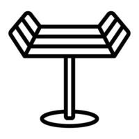 Drying Rack Line Icon Design vector