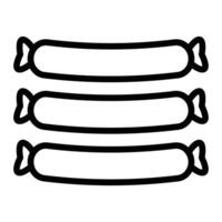 Sausages Line Icon Design vector