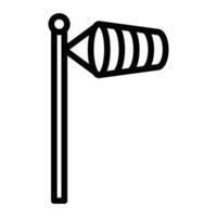Wind Direction Line Icon Design vector