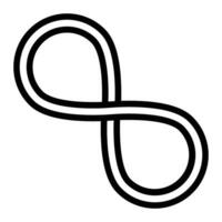 Infinity Line Icon Design vector