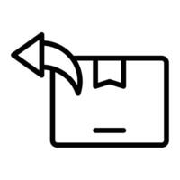 Return Policy Line Icon Design vector