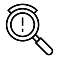 Risk Line Icon Design vector