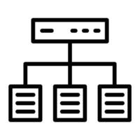 Load Balancer Line Icon Design vector