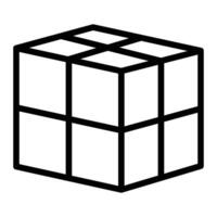 Closed Package Line Icon Design vector