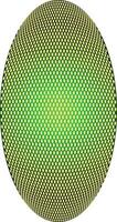 Green Geometric Oval Pattern Design vector