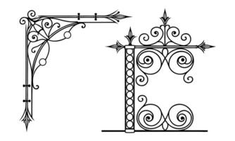 That ornate frame border looks like lace in gold. vector