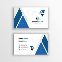 A corporate business card design template serves as a professional identity tool for any organization. vector