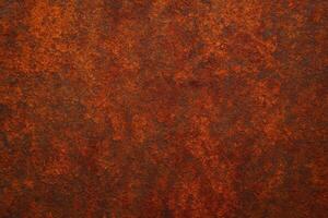 Burnt Orange and Red Rust Metal Texture Corroded Iron Surface Backdrop for Industrial Design and Background Use photo